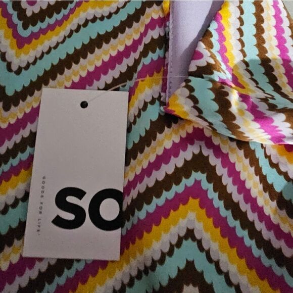 SO Tiny tops XL multicolored strappy NWT - Picture 6 of 9